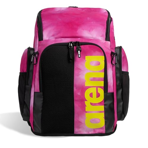 ARENA Spiky III Rucksack 45, Schwimmen, Athlet, Sport, Fitnessstudio, große Trainingsausrüstung, Schwimmtasche für Damen und Herren, 45 Liter, Shocking Pink/Mehrfarbig ARENA Spiky III Rucksack 45, Schwimmen, Athlet, Sport, Fitnessstudio, große Trainingsausrüstung, Schwimmtasche für Damen und Herren, 45 Liter, Shocking Pink/Mehrfarbig von ARENA