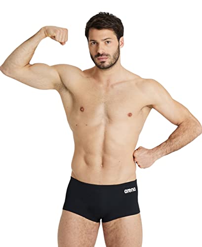 arena Solid Team Herren-Badeshorts, Schnelltrocknende Badebekleidung, Badehose aus MaxLife Eco Gewebe mit Maximaler Chlorbeständigkeit und UPF 50+ UV-Schutz von ARENA