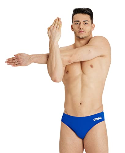 ARENA Herren Men's Team Swim Briefs Solid Slip, Royal-white, 44 EU von ARENA