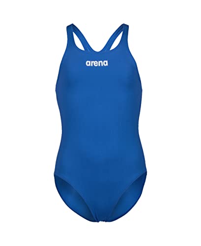 ARENA Mädchen Girl's Team Swimsuit Swim Pro Solid Badeanzüge, Royal-white, 140 EU von ARENA