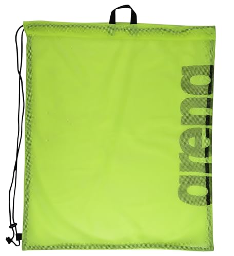 arena Team Mesh, Mesh-Schwimmbeutel, Geräumiger Sportbeutel, Schnelltrocknender Turnbeutel mit Kordelzug, Fluo Yellow arena Team Mesh, Mesh-Schwimmbeutel, Geräumiger Sportbeutel, Schnelltrocknender Turnbeutel mit Kordelzug, Fluo Yellow von ARENA