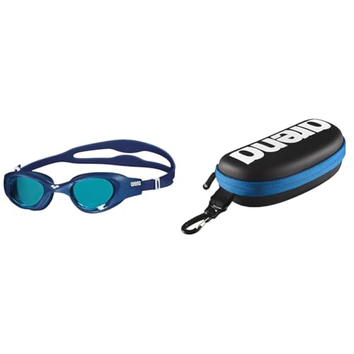 ARENA The One Anti-Fog Schwimmbrille Unisex für Erwachsene & Swim Brillenetui, Brillenetui Hardcase, Brillenetui Hartschale, Schwarz von ARENA