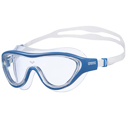 arena The One Mask Anti-Fog Schwimmmaske für Erwachsene, Schwimmmaske mit Großen Gläsern, UV-Schutz, Selbstjustierender Nasensteg, Orbit-Proof Dichtungen, Blau (Clear-Blue-White) arena The One Mask Anti-Fog Schwimmmaske für Erwachsene, Schwimmmaske mit Großen Gläsern, UV-Schutz, Selbstjustierender Nasensteg, Orbit-Proof Dichtungen, Blau (Clear-Blue-White) von ARENA