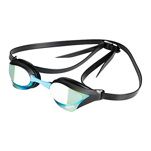 arena Unisex-Adult Cobra CORE Swipe Mirror Schwimmbrille, Aqua-Black, One Size von ARENA