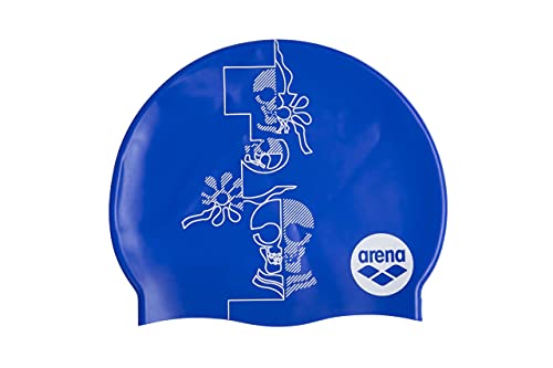 Arena Unisex-Adult Print Jr Badekappen, Blau, NS von ARENA