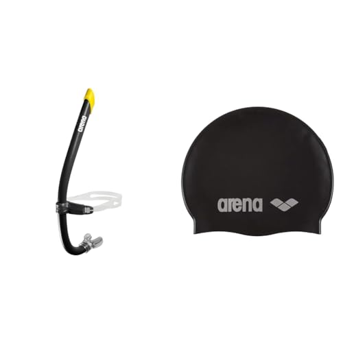 ARENA Unisex-Adult Swim Snorkel Pro Iii Schnorchel, Schwarz, NS EU & Classic Unisex Silikon-Badekappe, Schwimmkappe ARENA Unisex-Adult Swim Snorkel Pro Iii Schnorchel, Schwarz, NS EU & Classic Unisex Silikon-Badekappe, Schwimmkappe von ARENA