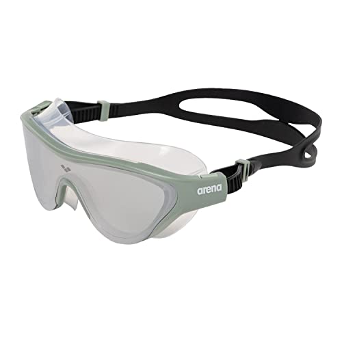 arena The One Verspiegelte Anti-Fog Unisex Schwimmbrille für Erwachsene, Taucherbrille mit Breiten Gläsern, UV-Schutz, Selbstjustierender Nasensteg, Orbit-Proof Dichtung, Grün arena The One Verspiegelte Anti-Fog Unisex Schwimmbrille für Erwachsene, Taucherbrille mit Breiten Gläsern, UV-Schutz, Selbstjustierender Nasensteg, Orbit-Proof Dichtung, Grün von ARENA