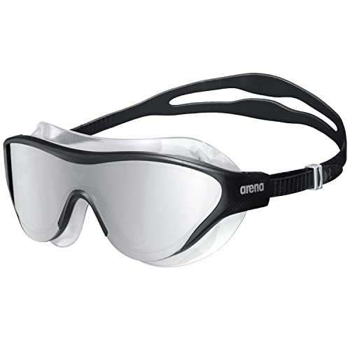 arena The One Verspiegelte Anti-Fog Unisex Schwimmbrille für Erwachsene, Taucherbrille mit Breiten Gläsern, UV-Schutz, Selbstjustierender Nasensteg, Orbit-Proof Dichtung arena The One Verspiegelte Anti-Fog Unisex Schwimmbrille für Erwachsene, Taucherbrille mit Breiten Gläsern, UV-Schutz, Selbstjustierender Nasensteg, Orbit-Proof Dichtung von ARENA