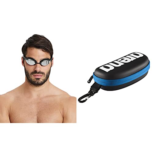 ARENA Unisex Airspeed Mirror Schwimmbrille Unisex one Size Schwarz 003151 & Unisex Schwimmbrillenetui, Schwarz/Weiß/Royal, Einheitsgröße ARENA Unisex Airspeed Mirror Schwimmbrille Unisex one Size Schwarz 003151 & Unisex Schwimmbrillenetui, Schwarz/Weiß/Royal, Einheitsgröße von ARENA