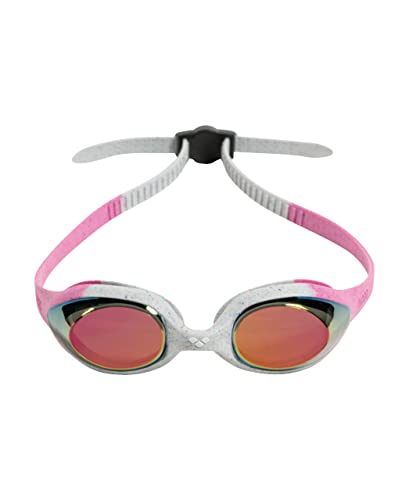 arena Spider Junior Mirror Kinderschwimmbrille, Schwimmbrille mit Verspiegelten Antibeschlag-Gläsern, UV-Schutz, Selbstjustierender Nasensteg, Hypoallergene Silikondichtungen von ARENA