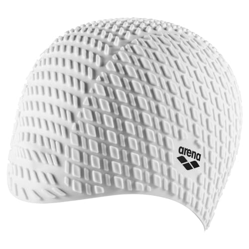 Arena Unisex – Erwachsene Badekappe Bonnet Silicone, White, one Size von ARENA