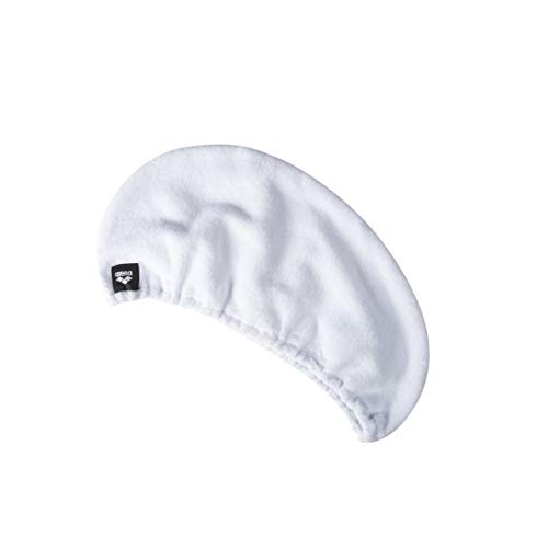 Arena Unisex – Erwachsene Turbante Hair Drying Turban Pale Handtuch, weiß, Einheitsgröße von ARENA