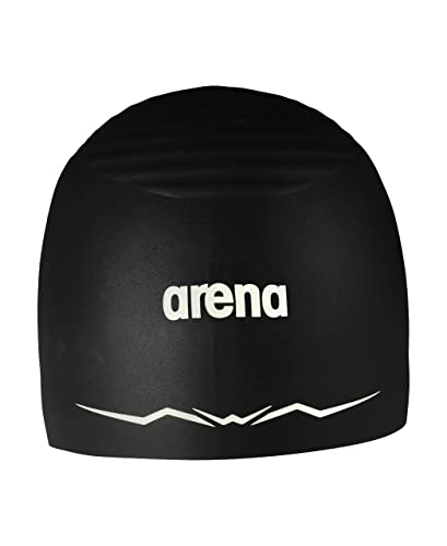 Arena Aquaforce Silikon-Schwimmkappe für Damen und Herren, hydrodynamische Leistung, Wettkampf-Intensivschwimmen, Schwarz, Größe M Arena Aquaforce Silikon-Schwimmkappe für Damen und Herren, hydrodynamische Leistung, Wettkampf-Intensivschwimmen, Schwarz, Größe M von ARENA