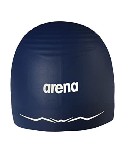 Arena Aquaforce Schwimmkappe aus Silikon, für Damen und Herren, hydrodynamische Leistung, für Wettkampf, intensives Schwimmen, Marineblau, Größe L Arena Aquaforce Schwimmkappe aus Silikon, für Damen und Herren, hydrodynamische Leistung, für Wettkampf, intensives Schwimmen, Marineblau, Größe L von ARENA