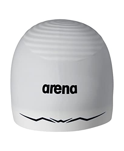 Arena Aquaforce Wave Badekappe USA Unisex Badekappe für Damen und Herren, Weiß Arena Aquaforce Wave Badekappe USA Unisex Badekappe für Damen und Herren, Weiß von ARENA