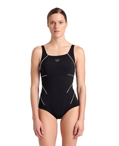 Arena Damen Jewel Low Cup R One Piece Swimsuit, Black-White, 48 EU Arena Damen Jewel Low Cup R One Piece Swimsuit, Black-White, 48 EU von ARENA