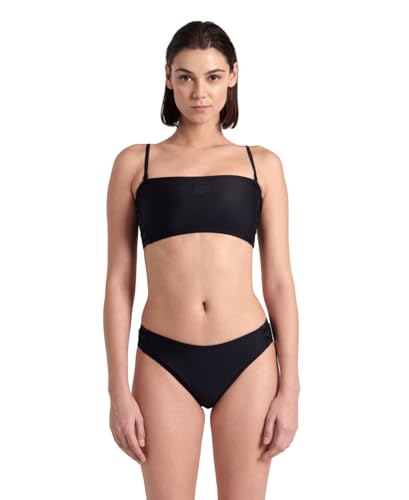 Arena Damen Women's Team Stripe Bandeau Bikini, Schwarz, L EU von ARENA