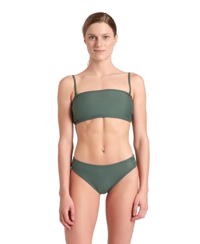 Arena Damen Women's Team Stripe Bandeau Bikini, Sage, L EU von ARENA