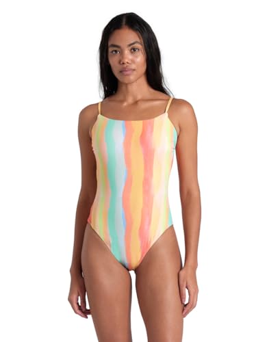 Arena Damen Women's Water Print One Piece Swimsuit, Multistripes, XL EU von ARENA