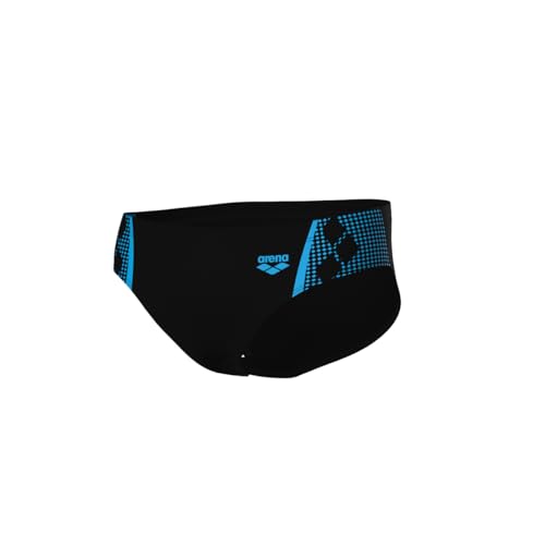 Arena Herren Mens Graphic Swim Briefs, Black-Turquoise, 4 EU Arena Herren Mens Graphic Swim Briefs, Black-Turquoise, 4 EU von ARENA