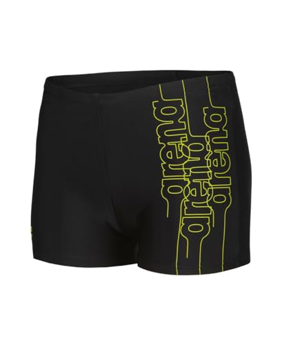 Arena Jungen Boy's Short Graphic Swim Trunks, Black-Soft Green, 164 EU von ARENA