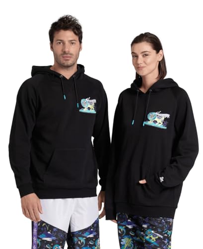 Arena Unisex Fun Planet Hoodie Sweatshirt, Schwarz, M EU Arena Unisex Fun Planet Hoodie Sweatshirt, Schwarz, M EU von ARENA