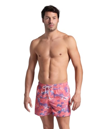 Arena Herren Mens Water Prints Beach Short Ao Swim Trunks, Calypso Coral-Multi, S EU von ARENA