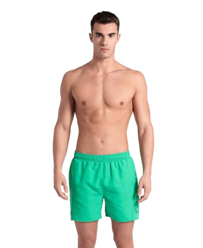 Arena Herren Fundamentals Logo Boxer Swim Trunks, Green Quartz-Purple Blue, L EU von ARENA