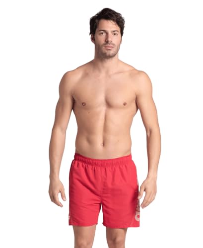 Arena Herren Fundamentals Logo Boxer Swim Trunks, Red-White, S EU von ARENA