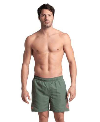 Arena Herren Fundamentals Logo Boxer Swim Trunks, Sage-Fluo Red, XXL EU Arena Herren Fundamentals Logo Boxer Swim Trunks, Sage-Fluo Red, XXL EU von ARENA