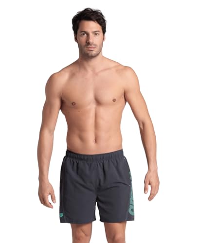Arena Herren Fundamentals Logo Boxer Swim Trunks, Asphalt-Water, M EU Arena Herren Fundamentals Logo Boxer Swim Trunks, Asphalt-Water, M EU von ARENA