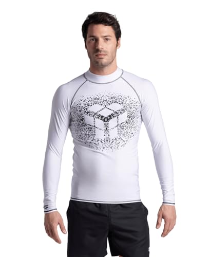 Arena Herren Mens Rash Vest L/S Graphic Shirt, White-Black, M EU Arena Herren Mens Rash Vest L/S Graphic Shirt, White-Black, M EU von ARENA