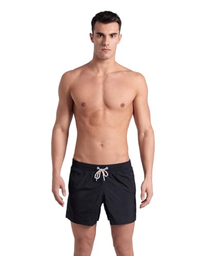 Arena Herren Mens Team Stripe Beach Short Solid Swim Trunks, Schwarz, M EU Arena Herren Mens Team Stripe Beach Short Solid Swim Trunks, Schwarz, M EU von ARENA