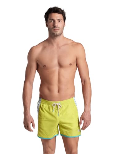 Arena Herren Mens Team Stripe Beach Short Swim Trunks, Soft Green-Water-White, XXL EU von ARENA