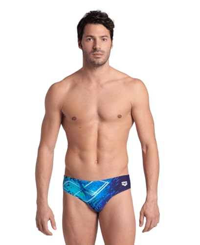 Arena Herren Mens Funny Spot Swim Briefs, Navy Multi, 48 EU von ARENA