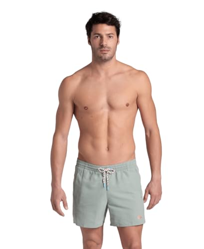 Arena Herren Mens Pro_File Beach Short Logo Swim Trunks, Jade-Salmon Pink, M EU von ARENA