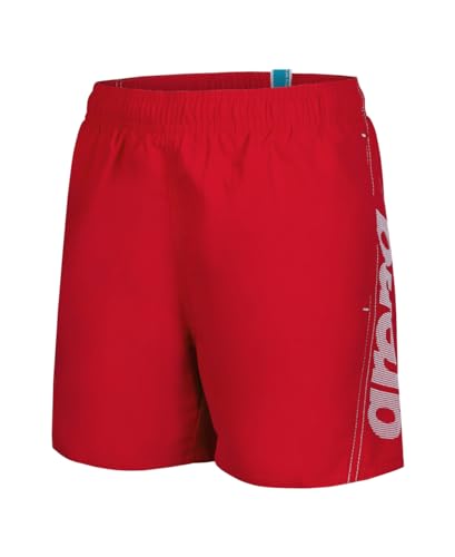 Arena Jungen Fundamentals Logo Jr Boxer Swim Trunks, Red-White, 140 EU von ARENA