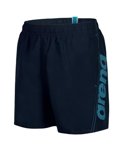 Arena Jungen Fundamentals Logo Jr Boxer Swim Trunks, Navy-Turquoise, 140 EU von ARENA