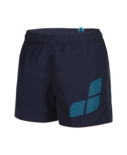 Arena Jungen Boys' Beach Short Logo Swim Trunks, Navy-Turquoise, 128 EU Arena Jungen Boys' Beach Short Logo Swim Trunks, Navy-Turquoise, 128 EU von ARENA