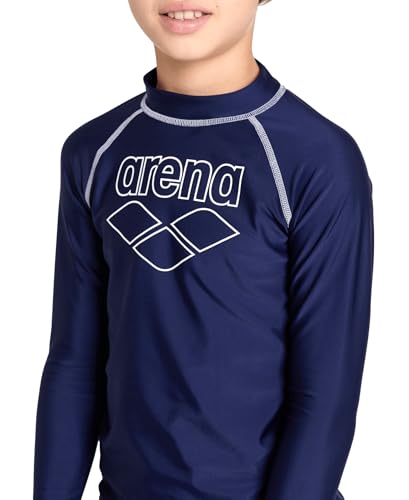 Arena Jungen Unisex Jr Rash Vest L/S Graphic Shirt, Navy-White, 152 EU Arena Jungen Unisex Jr Rash Vest L/S Graphic Shirt, Navy-White, 152 EU von ARENA