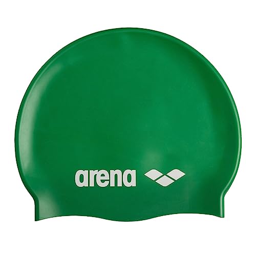 Arena Klassische Unisex-Badekappe aus weichem Silikon, für Damen und Herren, intensives Training und Rennen, komfortabel, rutschfest, Langhaar, Grün Arena Klassische Unisex-Badekappe aus weichem Silikon, für Damen und Herren, intensives Training und Rennen, komfortabel, rutschfest, Langhaar, Grün von ARENA