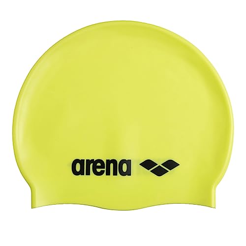 Arena Klassische Unisex-Badekappe aus weichem Silikon für Damen und Herren, intensives Training und Rennen, bequem, rutschfest, Langhaar, Hellgelb Arena Klassische Unisex-Badekappe aus weichem Silikon für Damen und Herren, intensives Training und Rennen, bequem, rutschfest, Langhaar, Hellgelb von ARENA