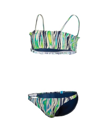 Arena Mädchen Girls' Water Print Bandeau Bikini, Zebra, 128 EU von ARENA