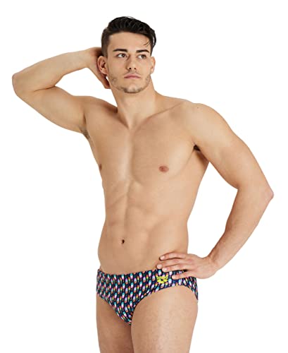 arena Allover Brief Herren-Badehose, Strand- und Pool-Brief, MaxFit-Gewebe, Chlor- und Salzbeständig, UV-Schutz UPF 50+ von ARENA