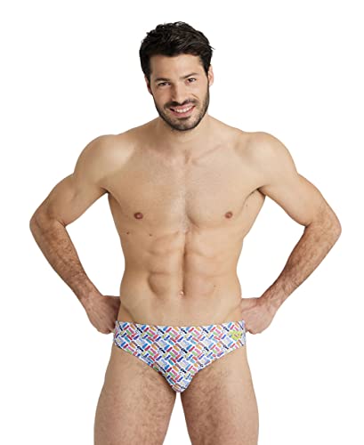 arena Allover Brief Herren-Badehose, Strand- und Pool-Brief, MaxFit-Gewebe, Chlor- und Salzbeständig, UV-Schutz UPF 50+ von ARENA