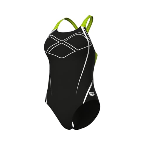 arena Damen Women's Graphic Pro Back One Piece Swimsuit, Black-Artic Lime, 34 EU arena Damen Women's Graphic Pro Back One Piece Swimsuit, Black-Artic Lime, 34 EU von ARENA