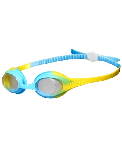 arena Spider Kids Anti-Fog Schwimmbrille für Kinder, Kinder-Schwimmbrille mit UV-Schutz, Selbstjustierender Nasensteg, Hypoallergenische Silikon Dichtungen von ARENA