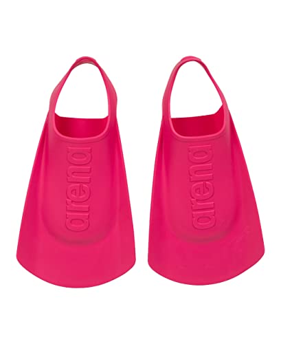 arena Unisex Kids Junior Swim Training Fins for Lap Swimming, Open Heel and Hydrodynamic Slits, Pink, Size 3-3.5 US, 34-35 von ARENA