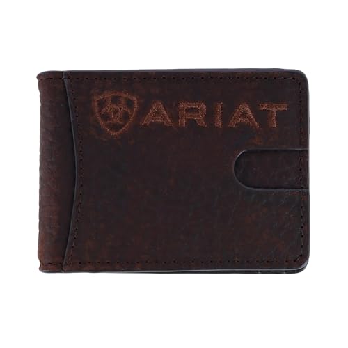 ARIAT Herren Geldklammer und Bifold Wallet, Braun, Einheitsgröße, Western von ARIAT