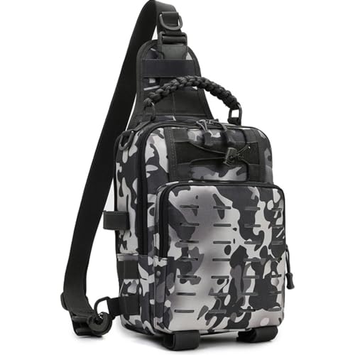 ARIOU Angelausrüstungs-Rucksack | wasserdichte Angeltasche zur Aufbewahrung, Outdoor-Angeltasche, wasserdichte Tasche für Ausrüstung, multifunktionale Angelbox für den Außenbereich, grau, Refer to von ARIOU